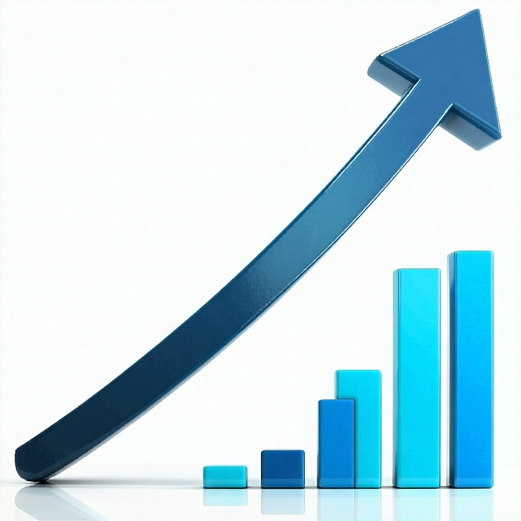 arrow going up on chart-3 arrow going up on chart-3